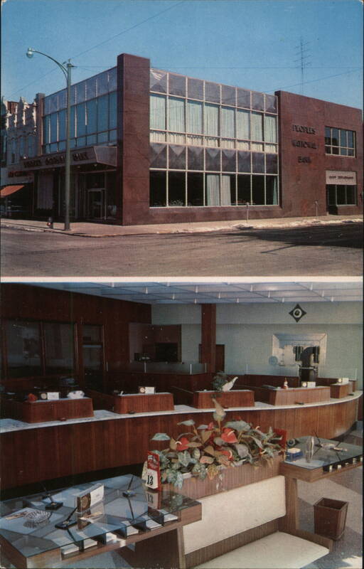 Peoples National Bank Exterior and Interior, Delphos, OH Ohio