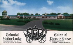 Colonial Motor Lodge Postcard