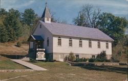 Methodist Church, 'The Friendly Church by the Side of the Road' Postcard