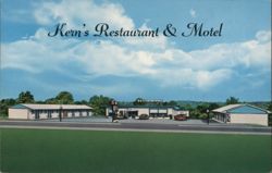 Kern's Restaurant & Motel Postcard
