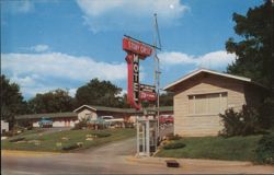 Stony Crest Motel, Bloomington, Indiana Postcard