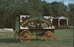 Prof. Pratt Panacea Medicine Show Wagon Postcard