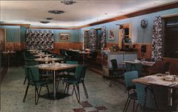 Gillam's Restaurant Dining Room Interior Postcard