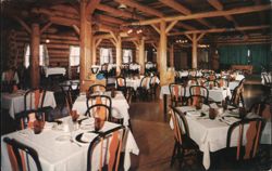 Knotty Pine Dining Room, Breezy Point Lodge Postcard
