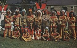 Ojibway Indians at Annual Pow Wow, Curve Lake Reserve Postcard