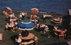 Minnesota's Largest Summer Resort Outdoor Buffet Luncheon Postcard