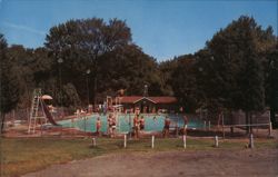 Swimming Pool, Orr Park Postcard