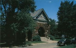 Public Library at Defiance, Ohio Postcard