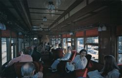 Interior of Pullman Parlor car Wallingford, Valley Railroad Postcard