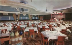 Tass's Skyway Restaurant & Lounge Bar Dining Room Postcard