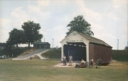 Catlin Bridge on Park County Covered Bridge Golf Course Postcard