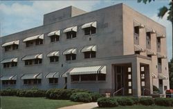 Rush Memorial Hospital with Awnings Postcard