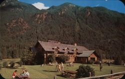 Swansons Mountain View Lodge in the Montana Rockies Postcard