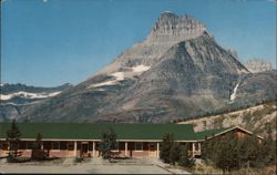 Swiftcurrent Motor Inn with Mt. Wilbur, Glacier National Park Postcard