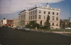 Post Office at Great Falls, Montana Postcard