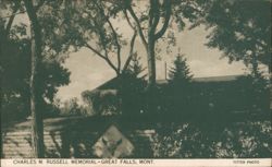 Charles M. Russell Memorial - Great Falls, MT Postcard