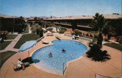 Villa Catalina Cooperative Apartments Pool & Grounds, Tucson Postcard