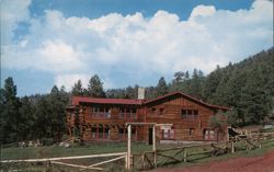 White Mountain Sportsman's Club Clubhouse, Greer AZ Postcard
