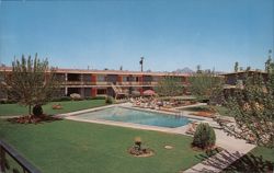 Turney and Glenrosa Twilighters Apartments Pool Postcard