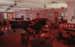 General Kearny Inn Cocktail Lounge Interior Postcard