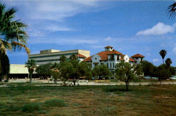 The Old And New Courthouse Edinburg Texas