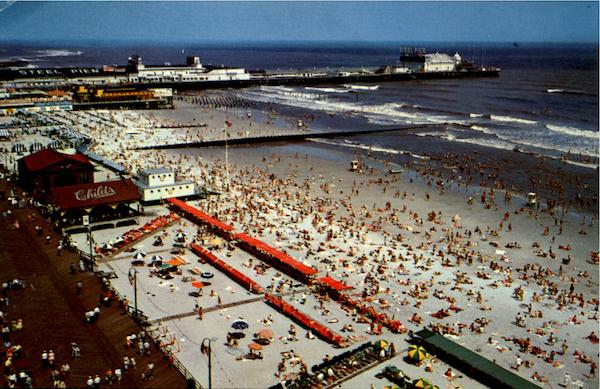 Bathers And The Beach Atlantic City New Jersey