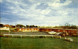 Last Rounup Motel, Hwys 10 and 395 Postcard