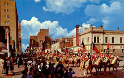 Annual Stock Show Rodeo Parade Postcard