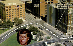 Assassination Site, Dealey Plaza Postcard