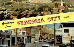 Greetings From Virginia City Nevada Postcard Postcard