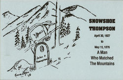 Snowshoe Thompson Day Postcard