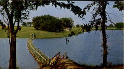 Walton Lake And Golf Course Fairfield, IA Postcard Postcard