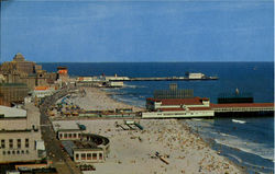A Panoramic View Showing The Famous Boardwalk Postcard
