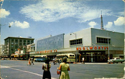 Looking West Along Washington Postcard