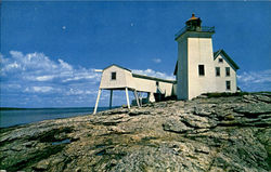 Hendrick's Head Lighthouse West Southport, ME Postcard Postcard