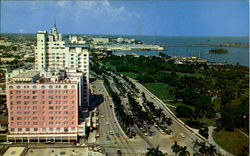 Air View Of Miami Postcard