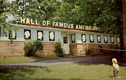 Hall Of Famous Americans Santa Claus, IN Postcard Postcard