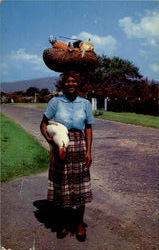 Returning From Market Postcard