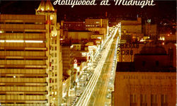 Hollywood At Midnight Postcard