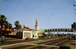 Bakersfield Inn California Postcard Postcard