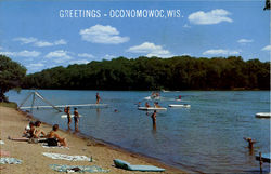 Greetings - Oconomowoc Wisconsin Postcard Postcard