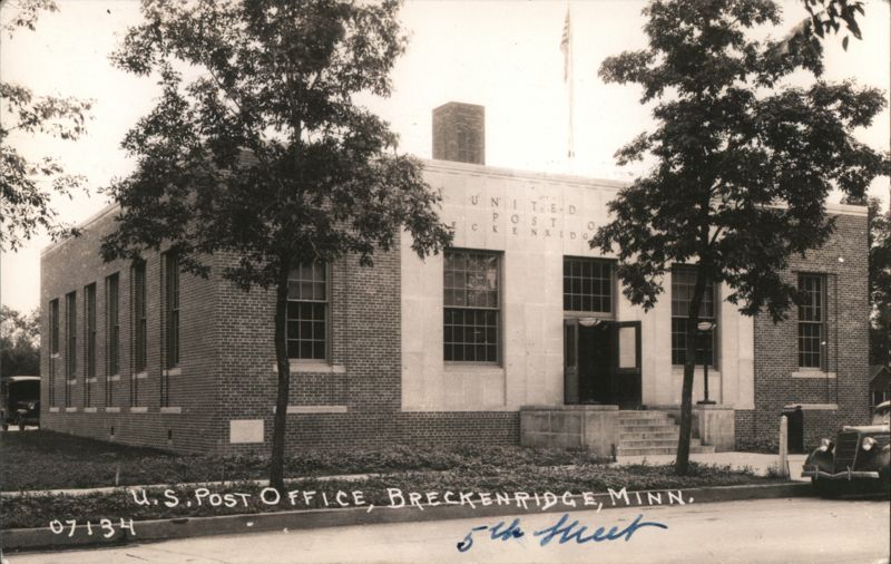 U.S. Post Office on 5th Street, Breckenridge, MN Minnesota