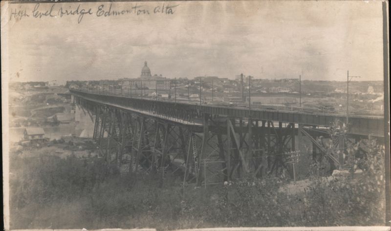 High Level Bridge and Parliament Building, Edmonton, AB Canada