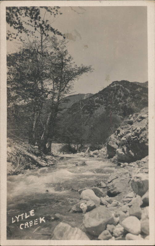 Lytle Creek with Flowing Water and Trees California