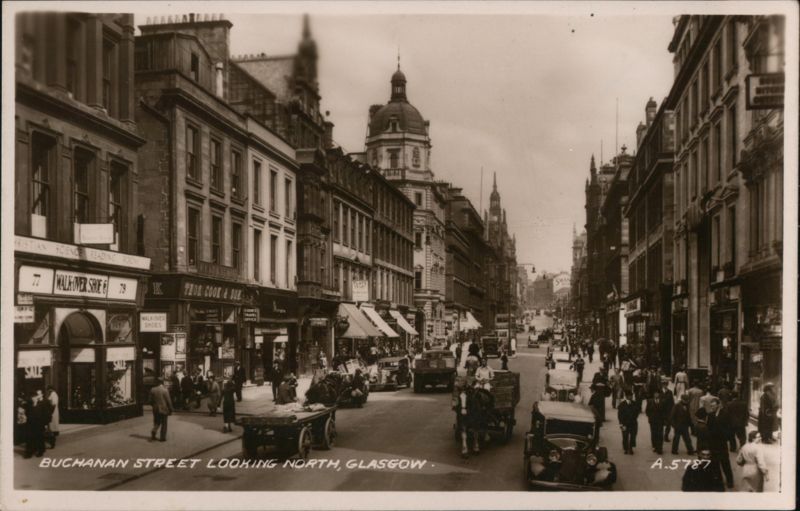 Buchanan Street Looking North Glasgow Scotland
