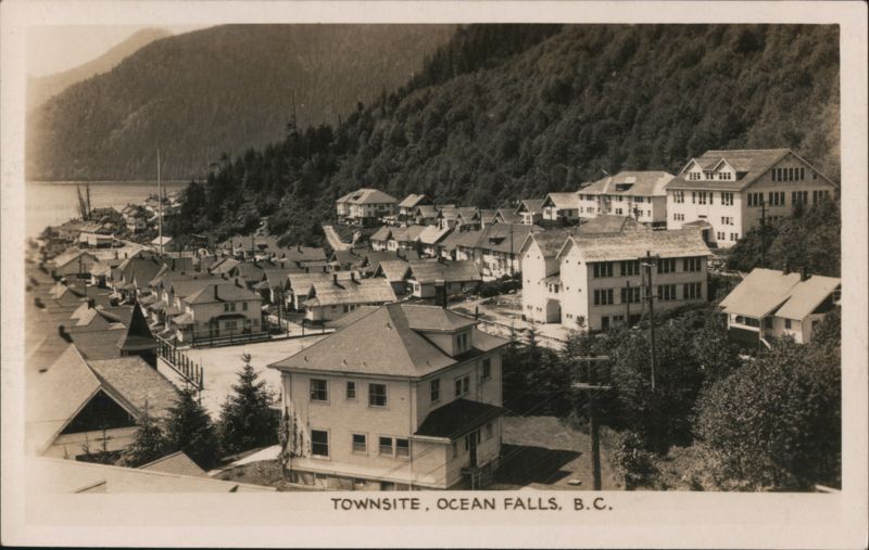Townsite, Ocean Falls, BC Canada British Columbia