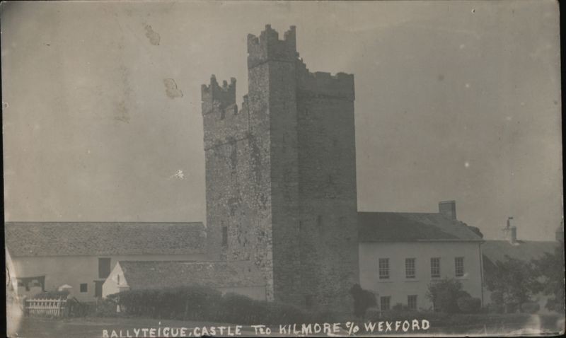 Ballyteigue Castle Tower and Buildings, Wexford Kilmore Ireland