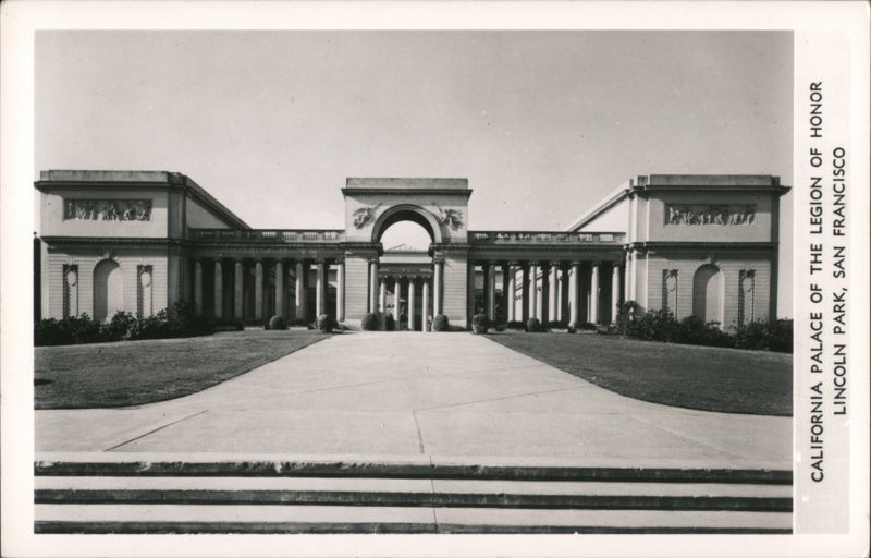 California Palace of the Legion of Honor Lincoln Park San Francisco