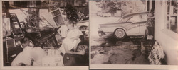 Car Crash Interior & Exterior Scene Original Photograph