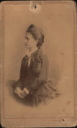 Young Woman in Profile, Souvenir to Paula from Emma Original Photograph